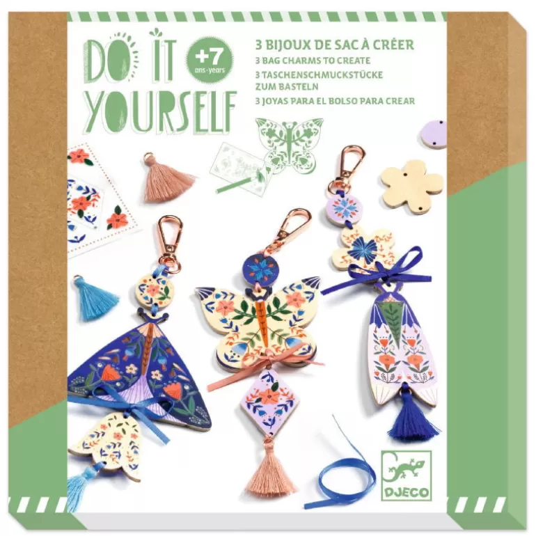 Djeco Couture Et Broderie Pour Enfant<3 Bijoux De Sac A Creer "Papillons Butterflies" 7981