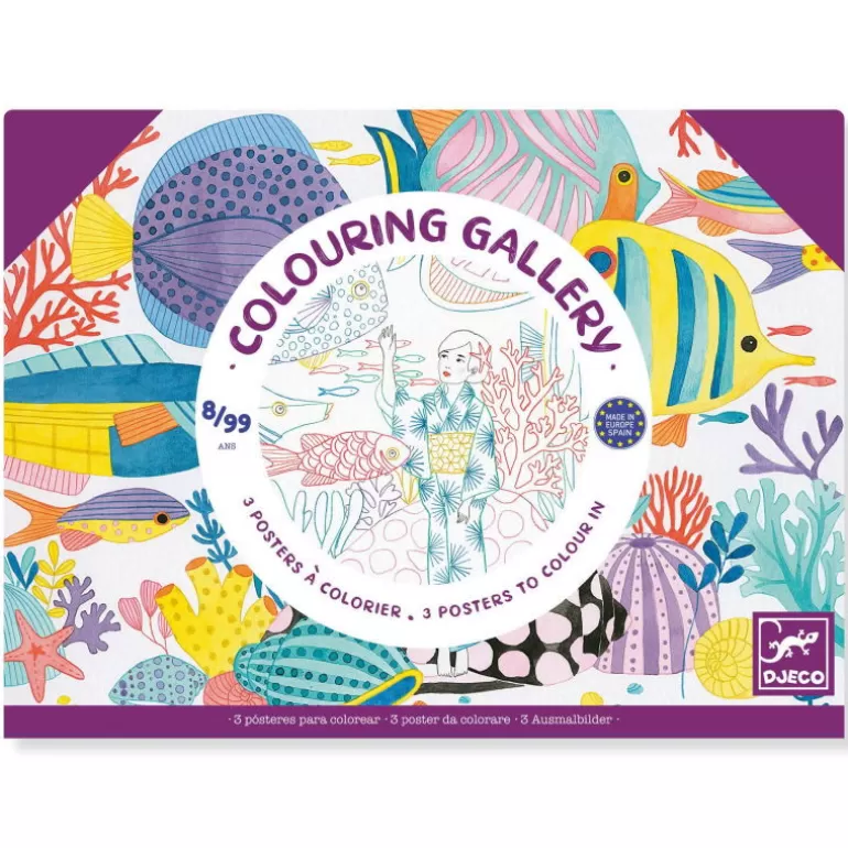 Djeco Dessin, Peinture, Coloriage<3 Posters A Colorier "Japon" Colouring Gallery 8694