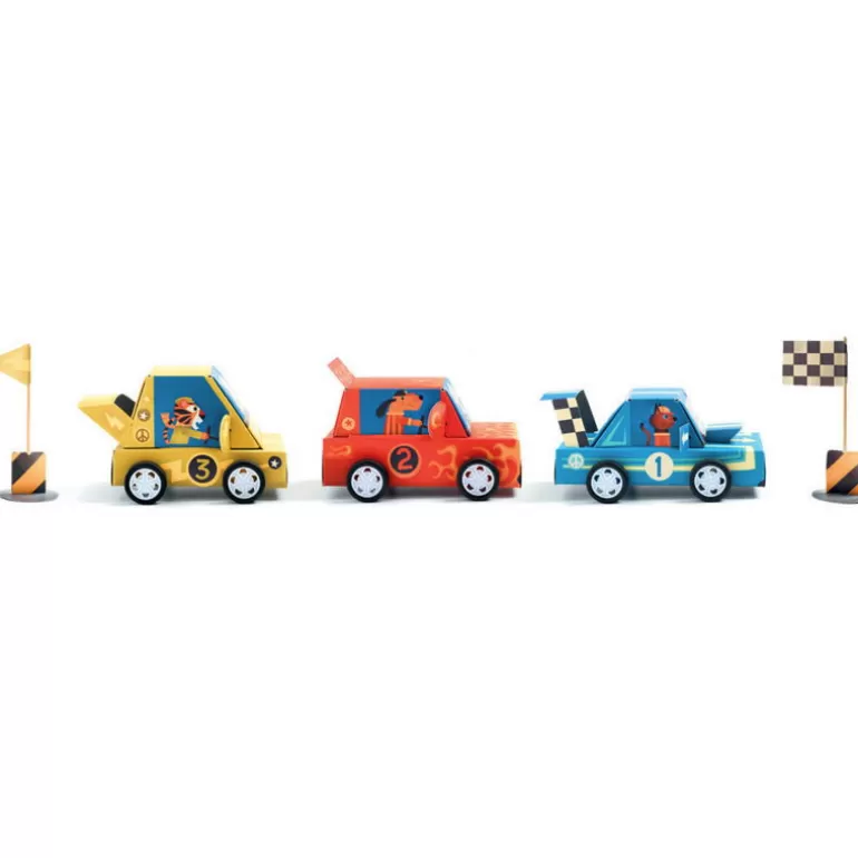 Djeco Paper Toys<3 Voitures De Course A Creer "Grand Prix" Diy 7932
