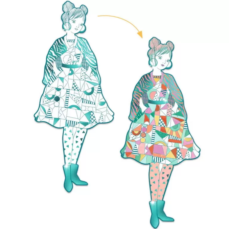 Djeco Dessin, Peinture, Coloriage<4 Coloriages Mode "Rebekka & Ses Amies" Les Demoiselles 9545