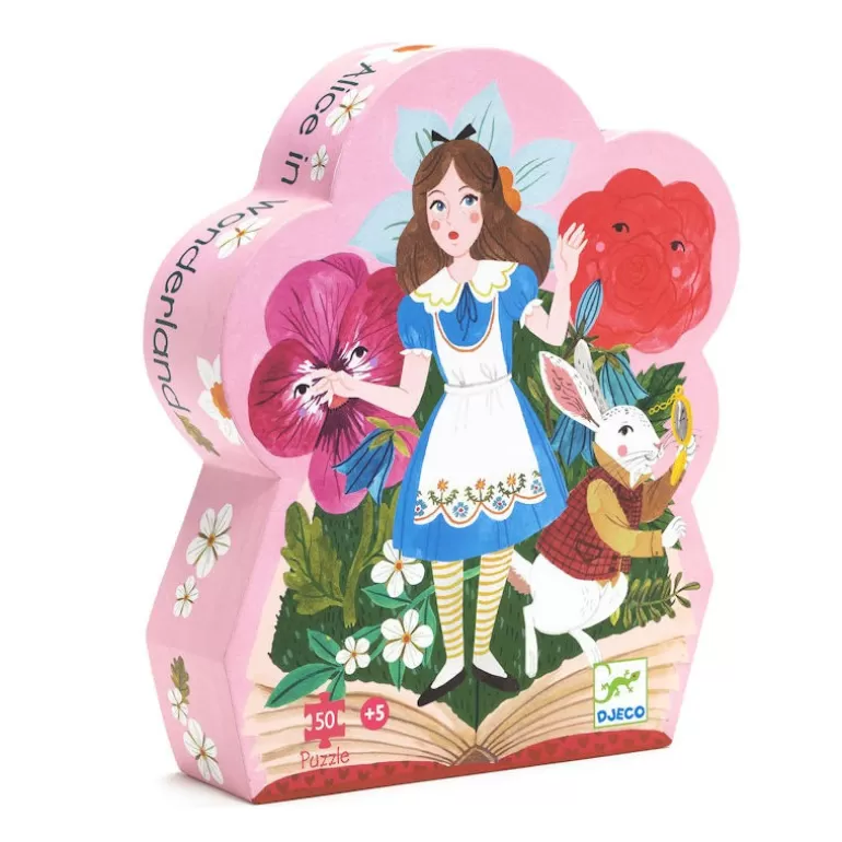 Djeco Puzzle Djeco<Alice Au Pays Des Merveilles, Puzzle 50 Pcs Silhouette 7260