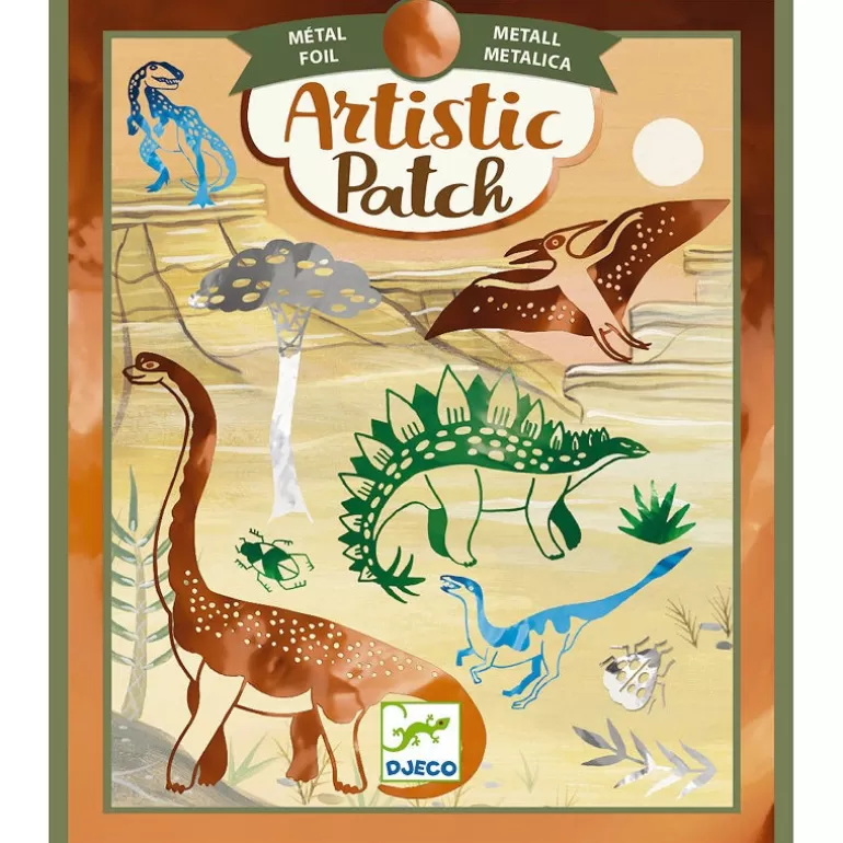 Djeco Artistic Djeco<Artistic Patch Metal "Dinosaures" 9463