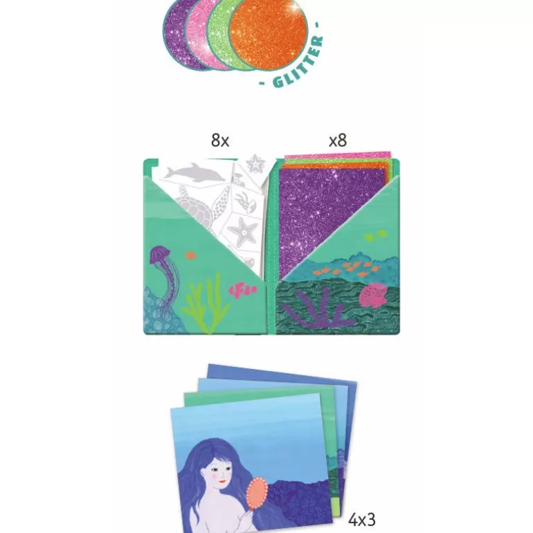 Djeco Artistic Djeco<Artistic Patch Paillettes "Oceane" 9466