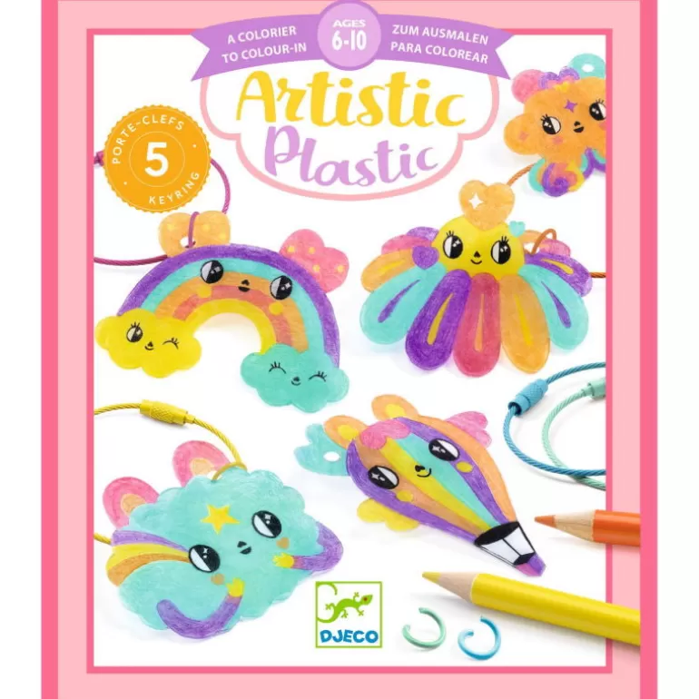 Djeco Artistic Djeco<Artistic Plastic "Porte-Clefs Kawai" 9487