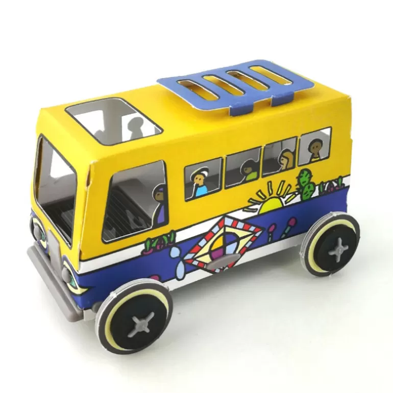 LITOGAMI Litogami, Petits Jouets Solaires<Autogami Bus De Dakar, Voiture Solaire
