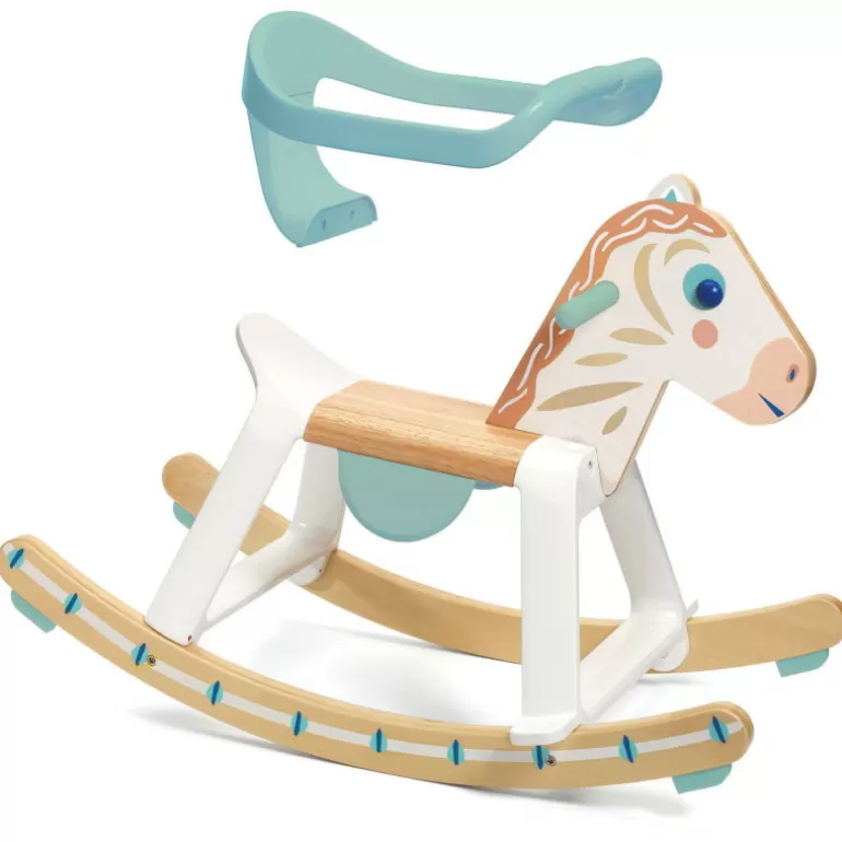 Djeco Cheval À Bascule<Babycavali Cheval À Bascule En Bois Avec Arceau Amovible 6132