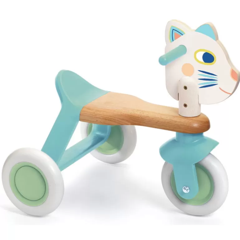Djeco Porteur Enfant<Babyscooti Porteur Tricycle En Bois Pour Enfant 6133