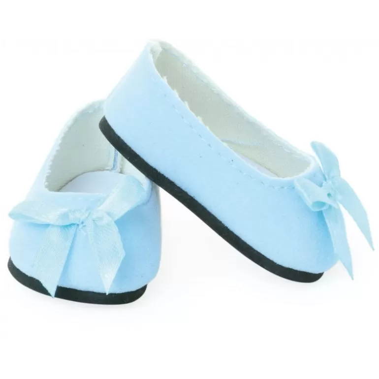 Petitcollin Poupées, Peluches<Ballerines Bleu Ciel Pour Poupées De 39 A 48 Cm