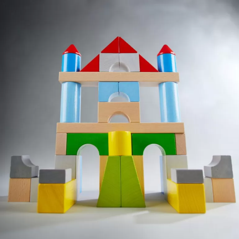 HABA Jouets Haba Fabriqués En Allemagne<Blocs De Construction MultiColorés En Bois 305162-Grande Boite