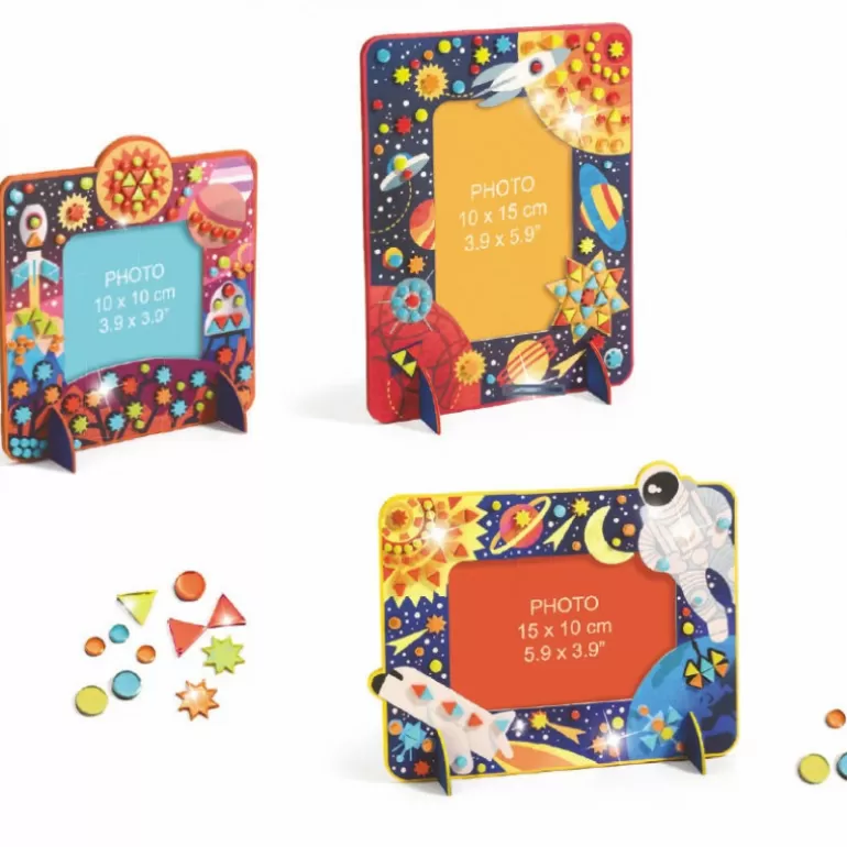 Djeco Bricolage Enfant<Cadres Mosaïques A Décorer "Dans L'Espace" Diy 7905