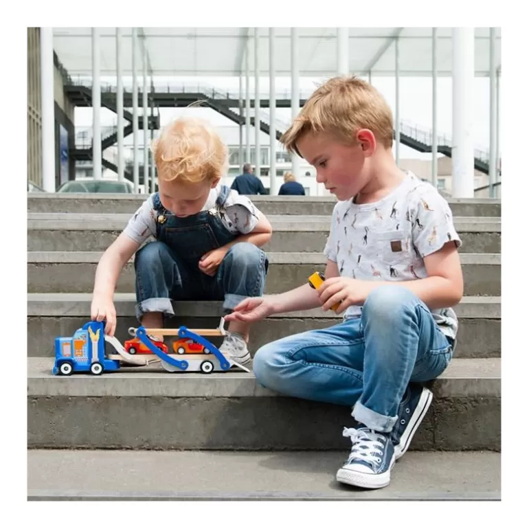 Scratch Jouets Garage, Voitures<Camion Transporteur De Voitures