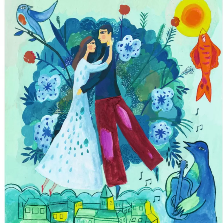 Djeco Djeco Inspired By<Cartes À Peindre "En Reve" 9380 Inspired By Marc Chagall