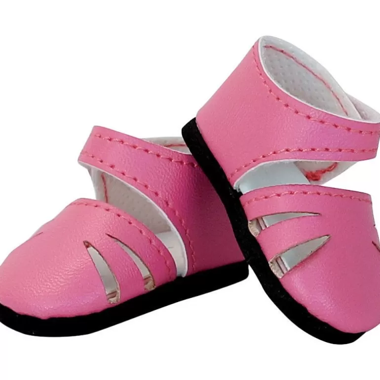 Petitcollin Poupées, Peluches<Chaussures Roses A Bride Pour Poupées De 34 Cm