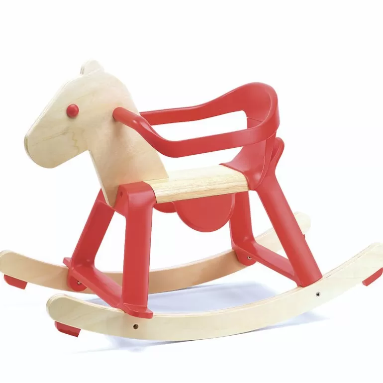 Djeco Cheval À Bascule<Cheval À Bascule En Bois Avec Arceau Amovible 202 'Red Rock'It !'