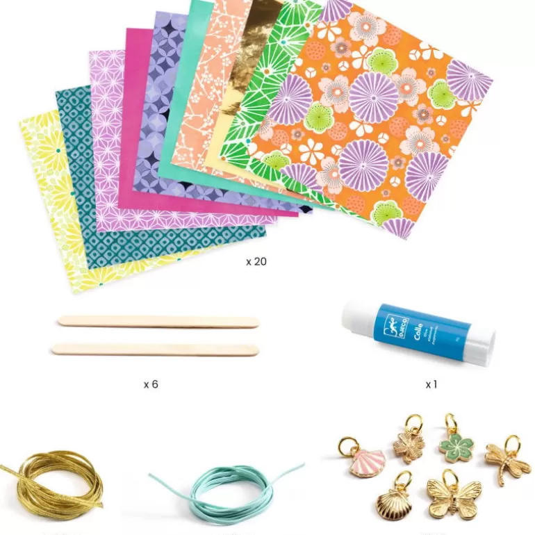 Djeco Perles, Savons, Bougies<Chics Et Dores Perles De Papier Et Bracelets A Creer Diy 7972