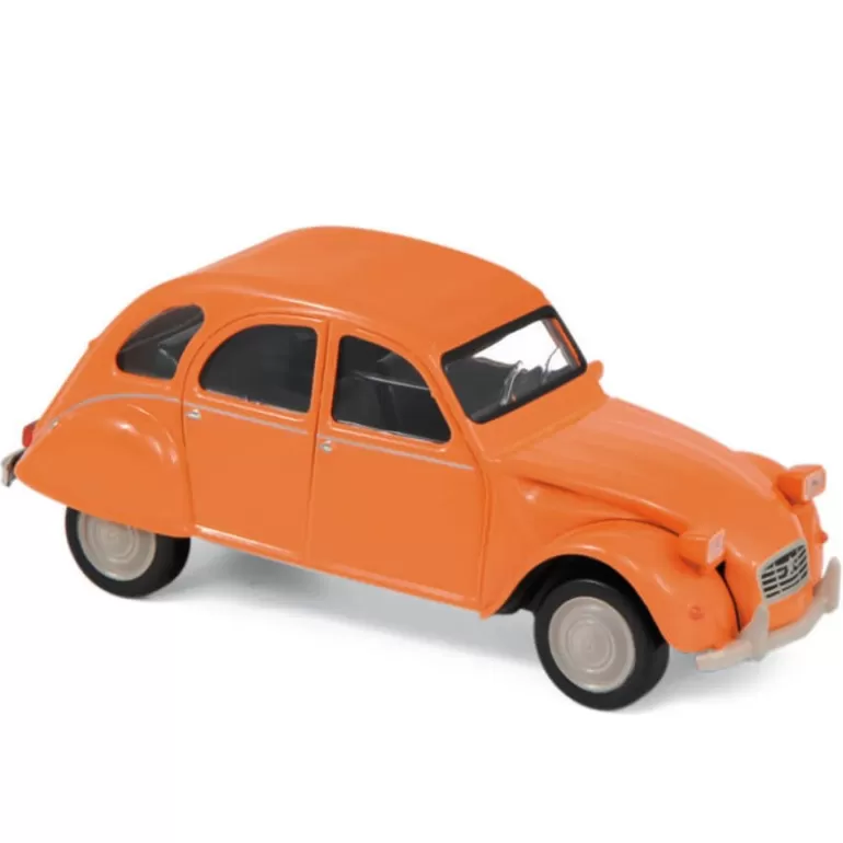 NOREV Jouets Garage, Voitures<Citroen 2Cv 6 Club 1979 Orange 1-43Eme