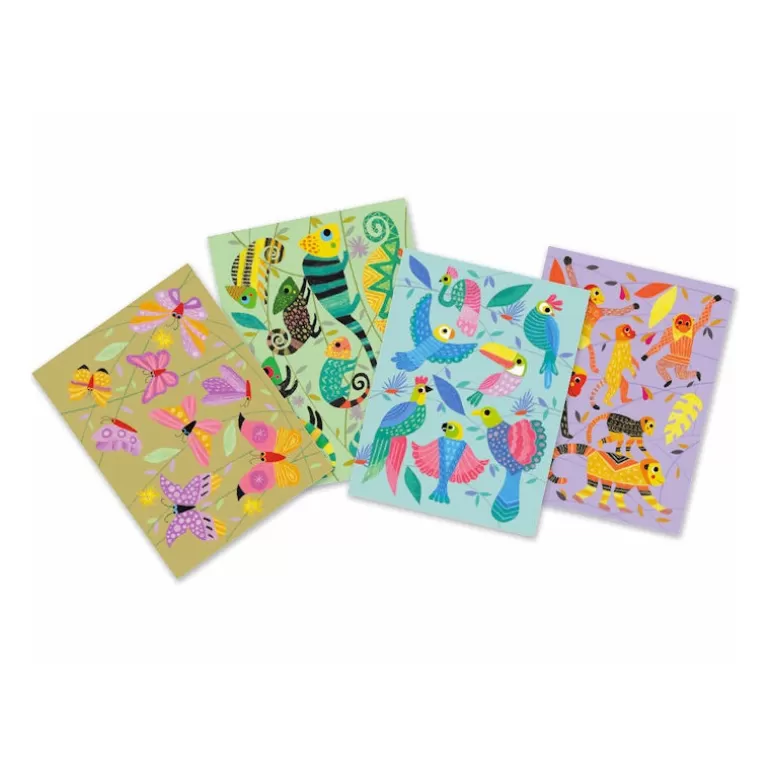 Djeco Dessin, Peinture, Coloriage<Coffret Atelier Pastels A L'Huile 'Jungle Coloree' 8618