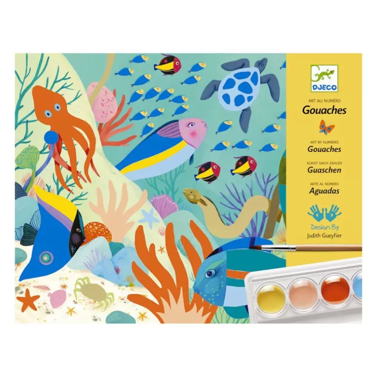 Djeco Dessin, Peinture, Coloriage<Coffret Gouaches "Natural World", Art Au Numero 8965