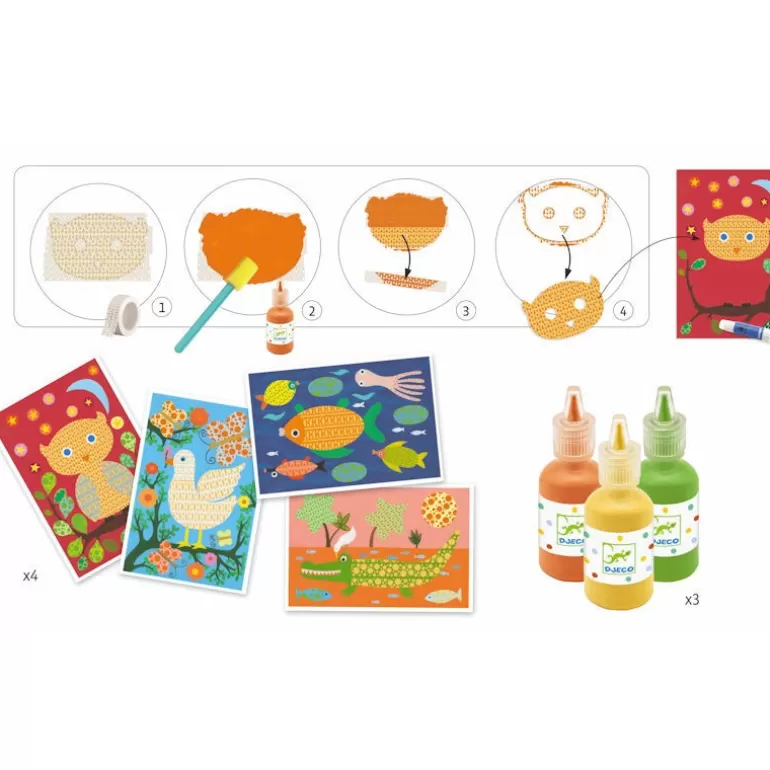 Djeco Dessin, Peinture, Coloriage<Coffret Masking Tape Et Peinture "Oh, C'Est Magique !" 9879