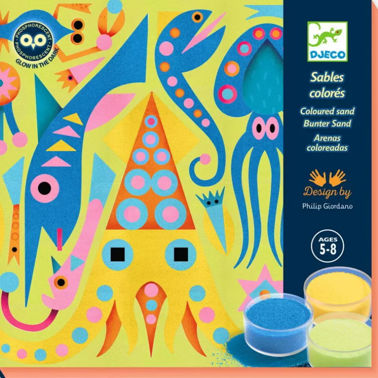 Djeco Sables Colorés, Paillettes<Coffret Sables Colorés "Sea Lights" 8679