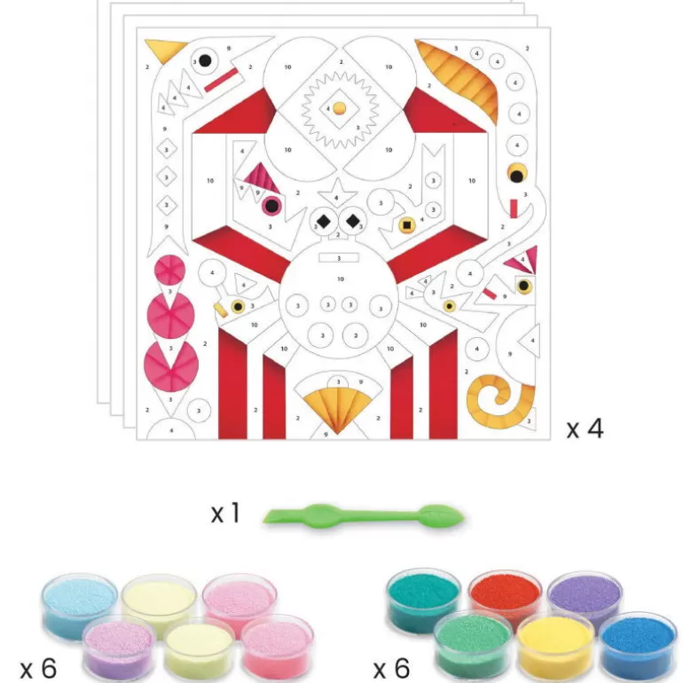 Djeco Sables Colorés, Paillettes<Coffret Sables Colorés "Sea Lights" 8679
