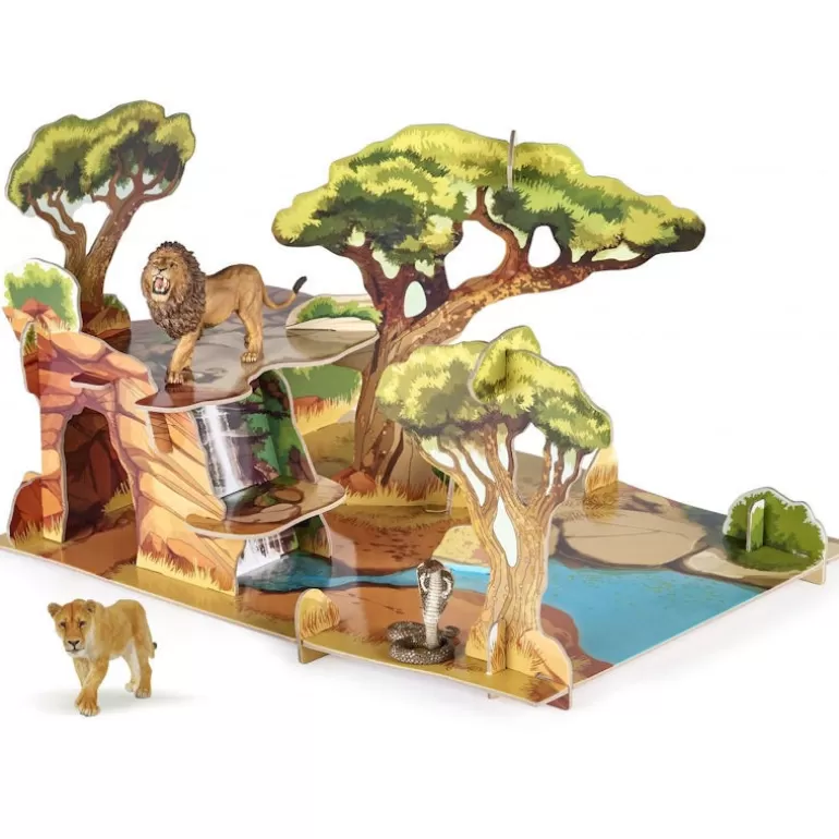 Papo Ferme En Bois, Centre Équestre Et Zoo<Coffret Savane 80007