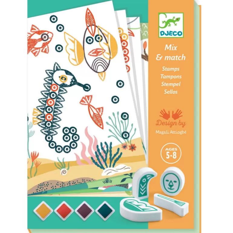 Djeco Tampons<Coffret Tampons "Surprising Animals" 8742