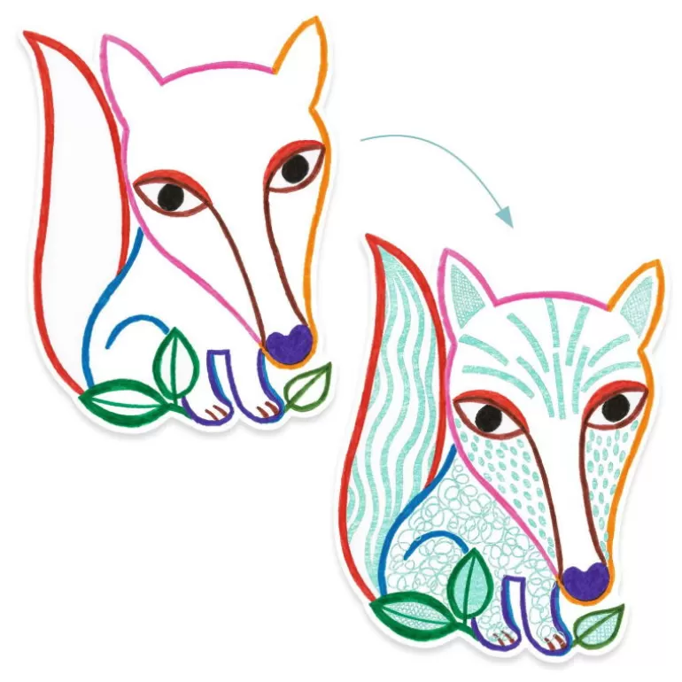 Djeco Dessin, Peinture, Coloriage<Coloriages A Reveler "Animaux De La Foret" 0063