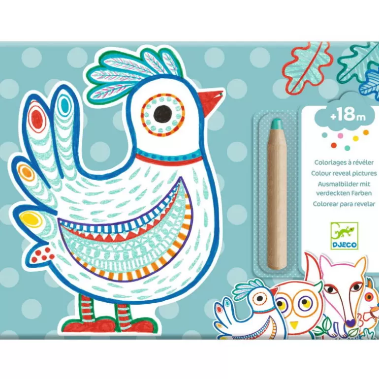 Djeco Dessin, Peinture, Coloriage<Coloriages A Reveler "Animaux De La Foret" 0063