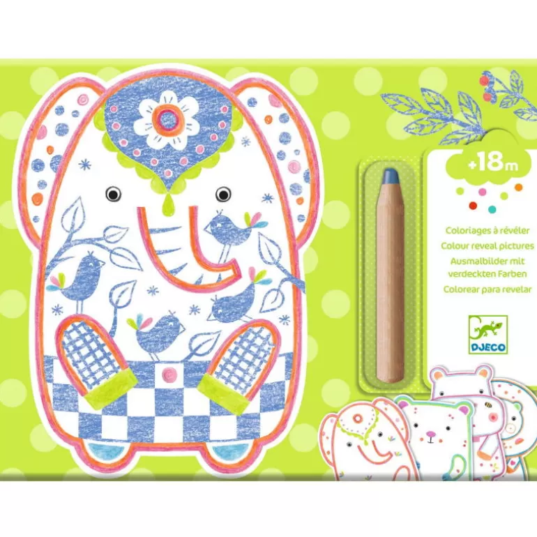 Djeco Dessin, Peinture, Coloriage<Coloriages A Reveler "Animaux Sauvages" 0062