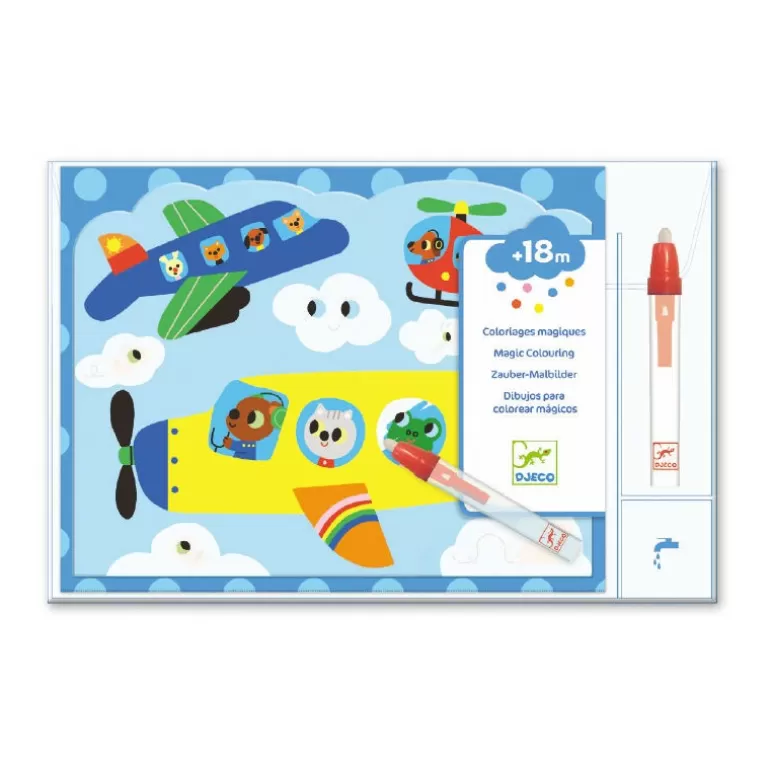 Djeco Dessin, Peinture, Coloriage<Coloriages Magiques A L'Eau "Cache Dans Le Ciel" 9061
