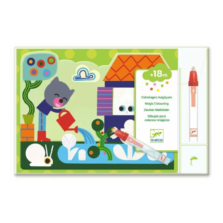 Djeco Dessin, Peinture, Coloriage<Coloriages Magiques A L'Eau "Cache Dans Le Jardin" 9063