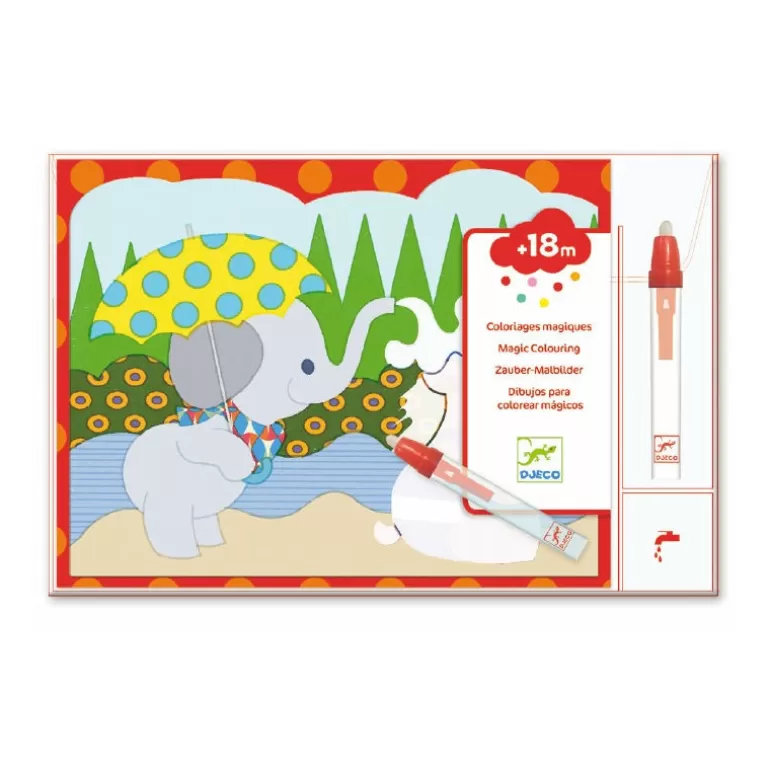 Djeco Dessin, Peinture, Coloriage<Coloriages Magiques A L'Eau "Cache Dehors" 9065