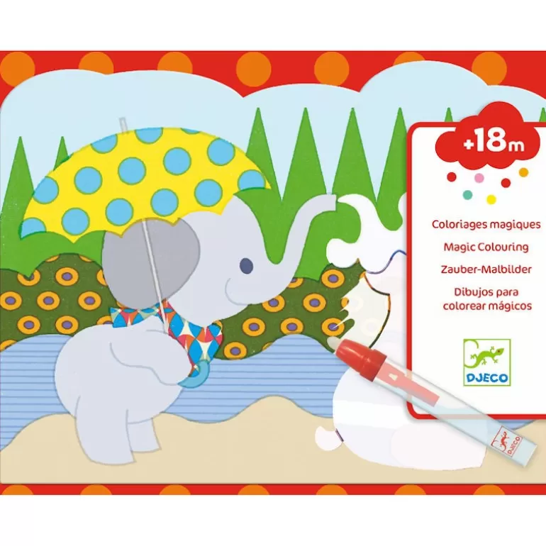 Djeco Dessin, Peinture, Coloriage<Coloriages Magiques A L'Eau "Cache Dehors" 9065