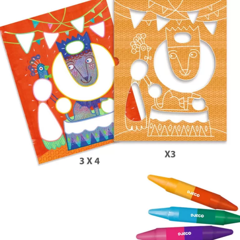 Djeco Dessin, Peinture, Coloriage<Coloriages Pour Les Petits Color Stop "Fabuleux Pochoirs" 8989