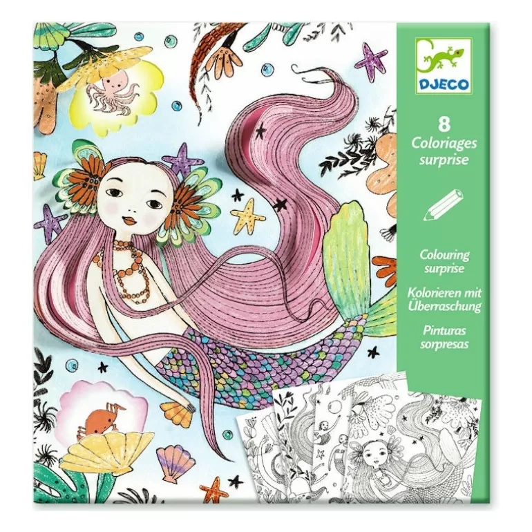 Djeco Dessin, Peinture, Coloriage<Coloriages Surprise 'Sous L'Ocean' 9628