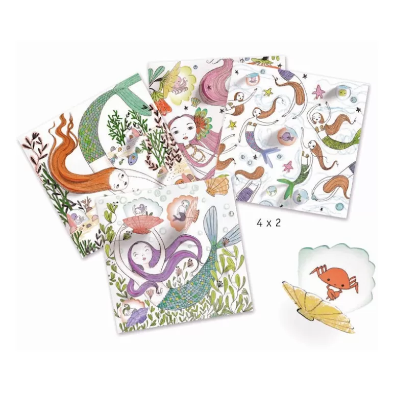 Djeco Dessin, Peinture, Coloriage<Coloriages Surprise 'Sous L'Ocean' 9628