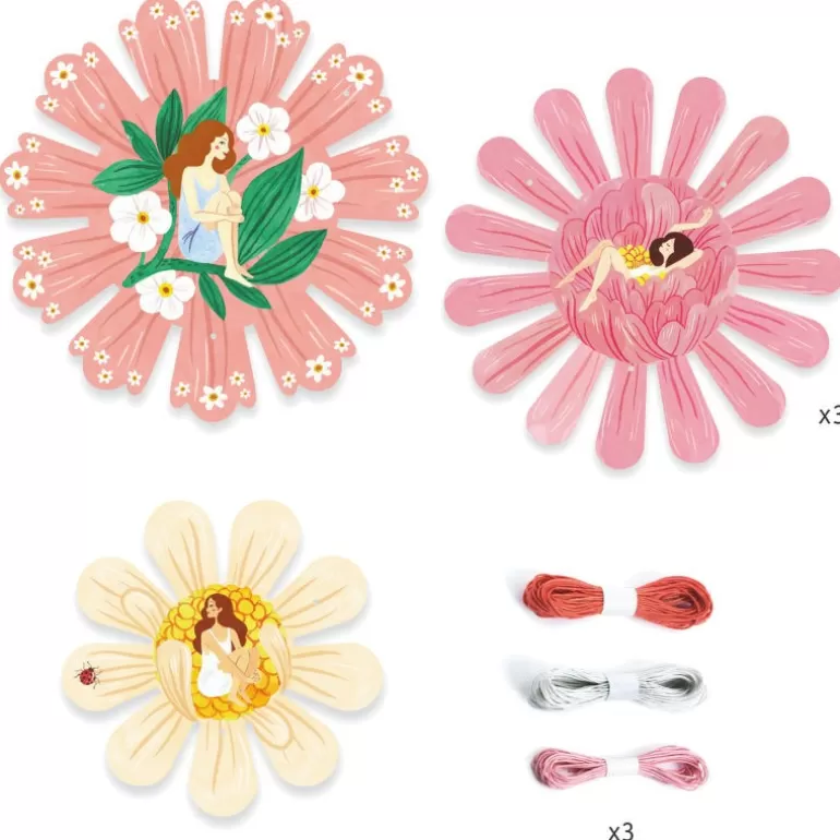 Djeco Couture Et Broderie Pour Enfant<Corbeilles A Tresser "Floraison" Diy 7952