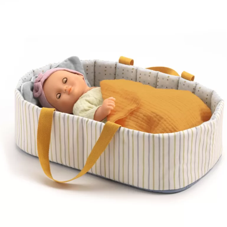 Djeco Poupées, Peluches<Couffin 'Blue Lines' Accessoire Pour Poupee Pomea De 7845