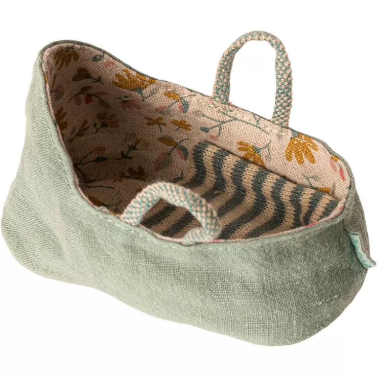 Maileg Maison De Poupee En Bois<Couffin Pour Bebe - Vert Celadon