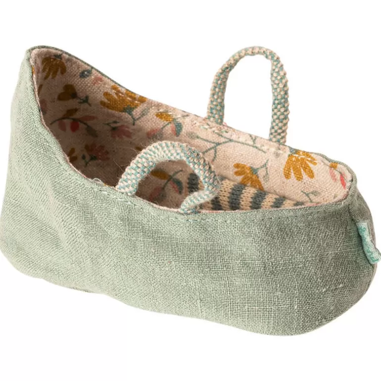 Maileg Maison De Poupee En Bois<Couffin Pour Bebe - Vert Celadon
