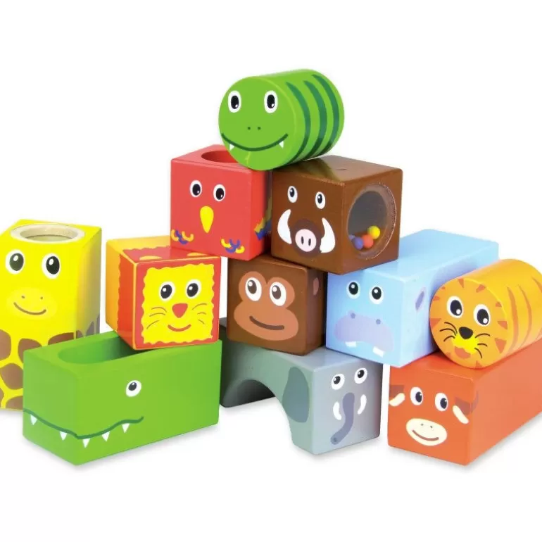 VILAC Jouets Cubes En Bois<Cubes Sonores De La Savane 2101