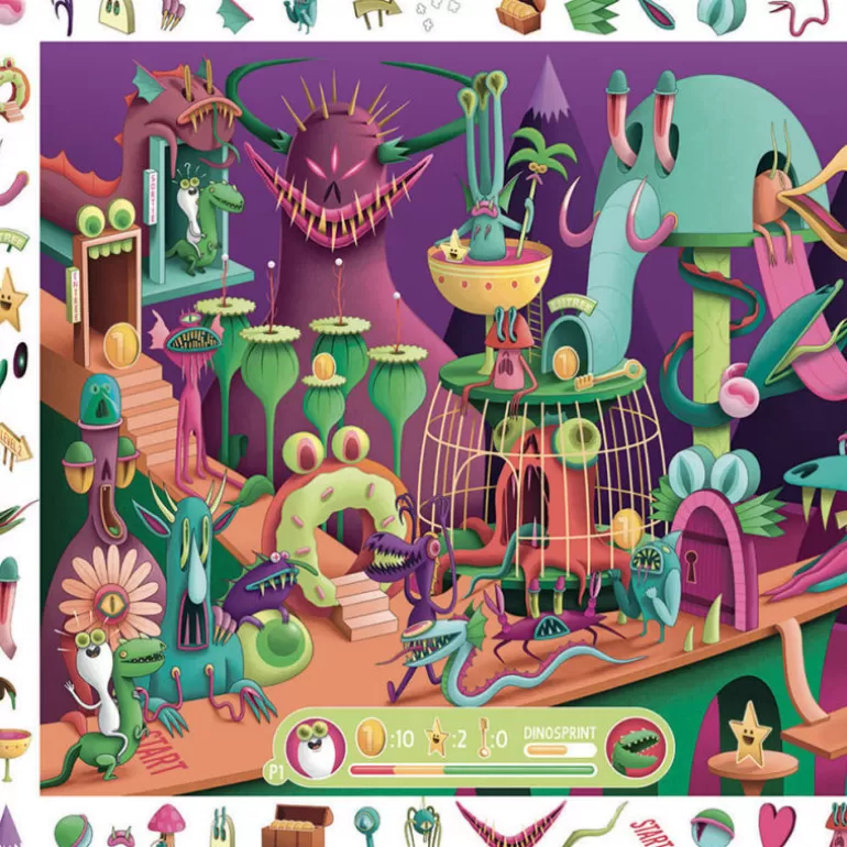 Djeco Puzzles Djeco<Dans Un Jeu Video, Puzzle Observation 200 Pcs 7560