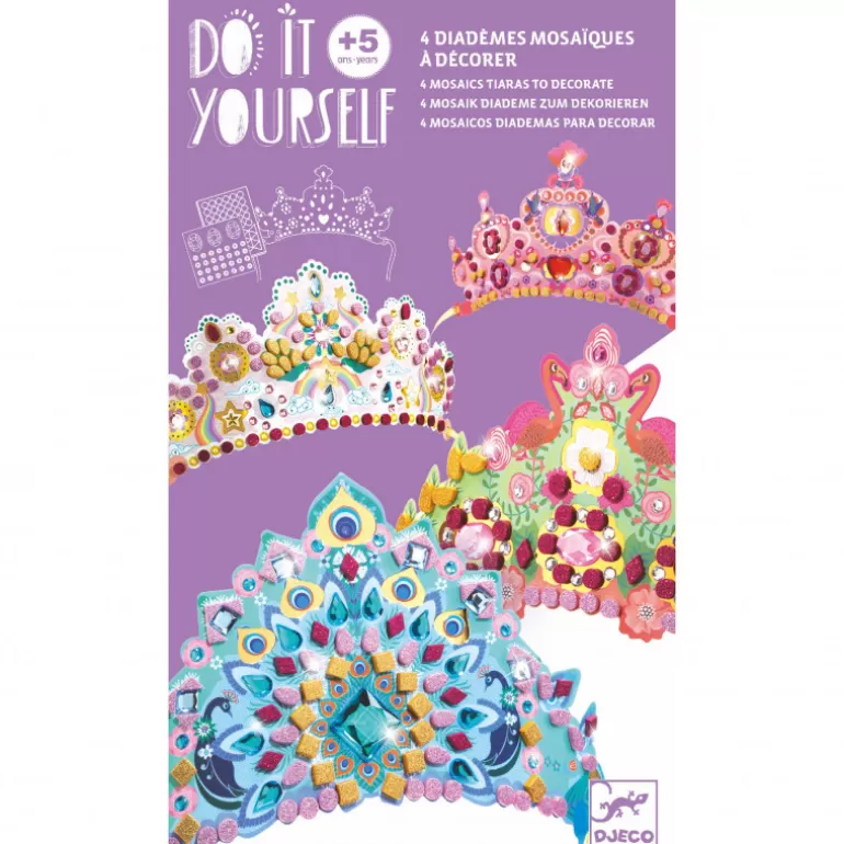 Djeco Décoration Enfants<Diademes Mosaïques A Décorer "Comme Une Princesse" Diy 7901