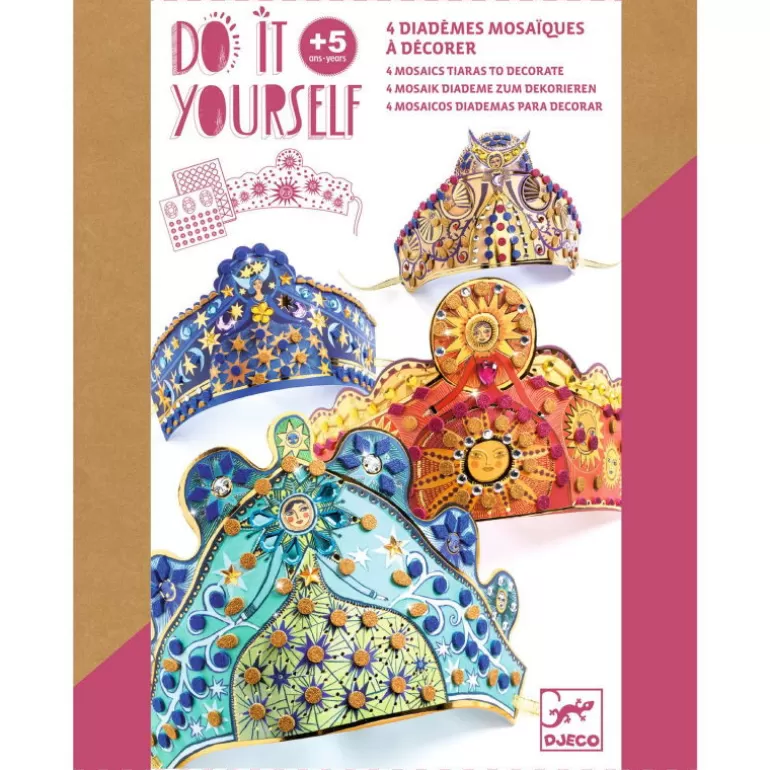Djeco Mosaïque<Diademes Mosaïques A Décorer "Enchanteresses" Diy 7909