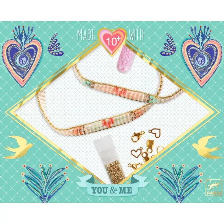 Djeco Perles, Savons, Bougies<Duo De Bracelets You & Me "Miyuki Et Coeurs" 0018