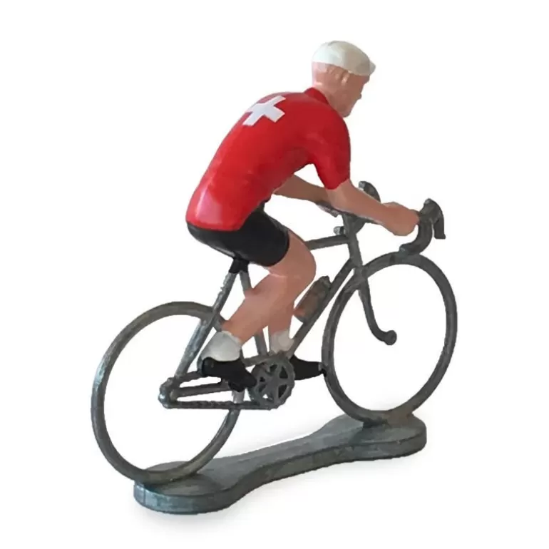 Bernard & Eddy Déco Design<Figurine Cycliste Maillot Suisse _