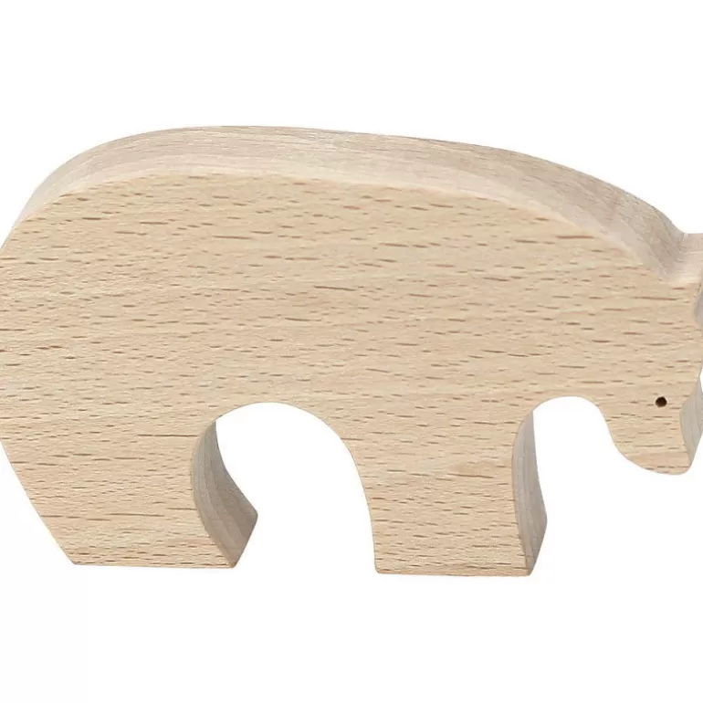 VILAC Jouets D'éveil, Hochets<Figurine D'Animal En Bois "Ours Brun" De Pompon, 9103E