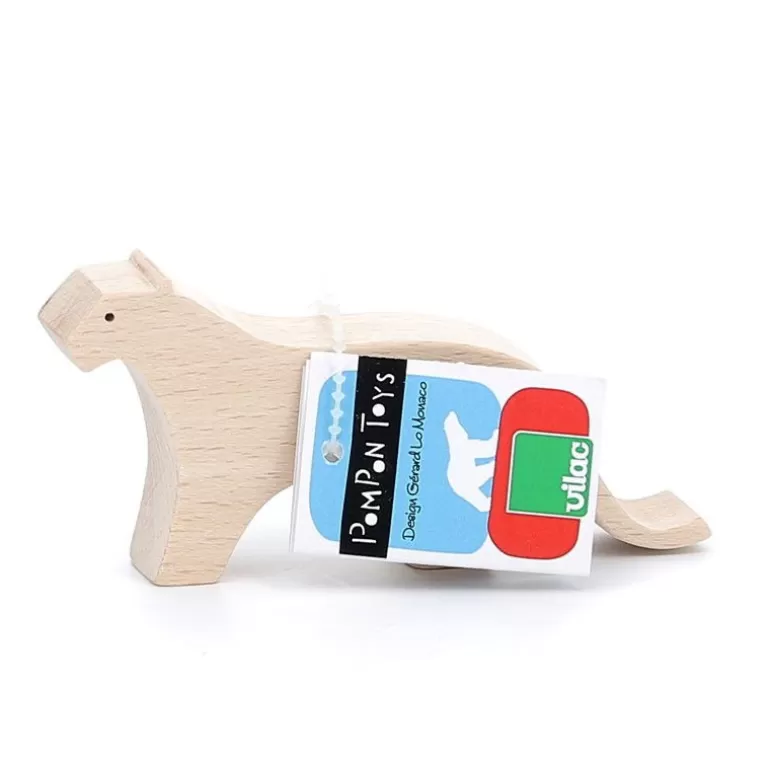 VILAC Jouets D'éveil, Hochets<Figurine D'Animal En Bois "Panthere" De Pompon, 9103C
