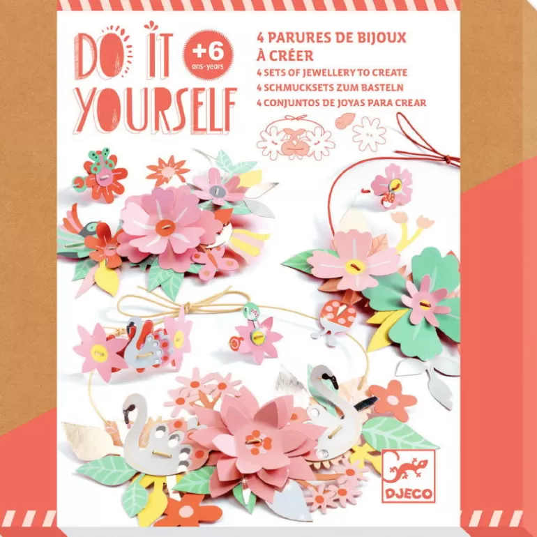 Djeco Perles, Savons, Bougies<Gaiete Coloree 4 Parures De Bijoux A Creer Diy 7957